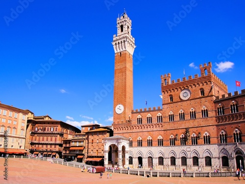 Картината върху платно Piazza del Campo in the historic city of Siena, Tuscany, Italy