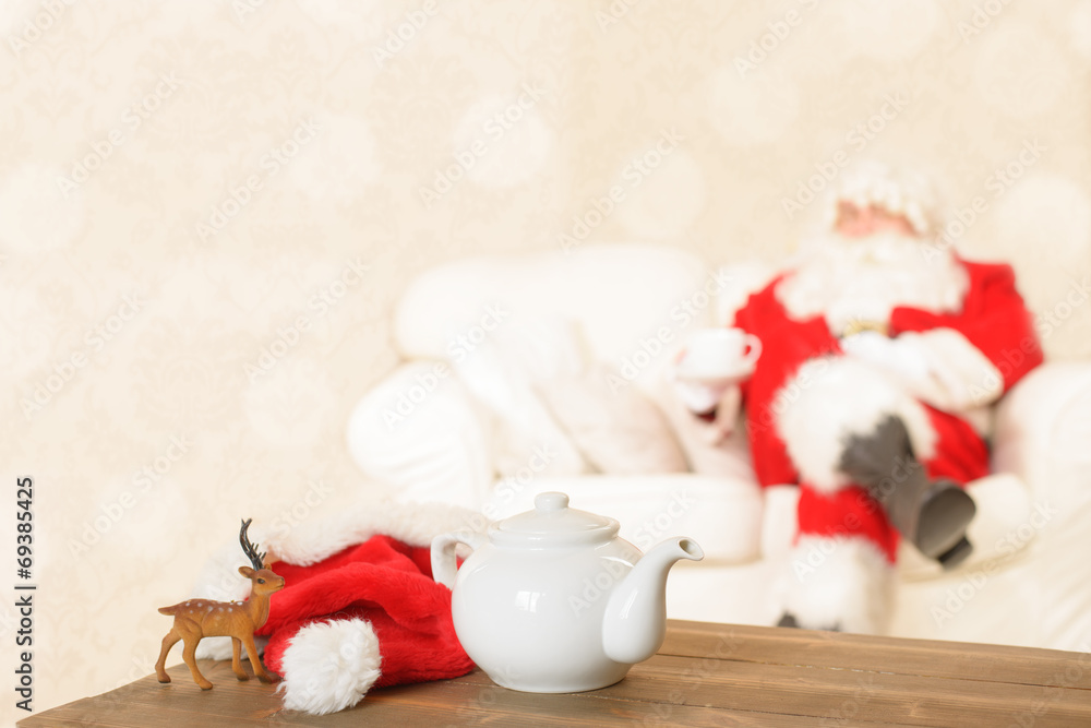 Fototapeta premium Cup Of Tea For Santa