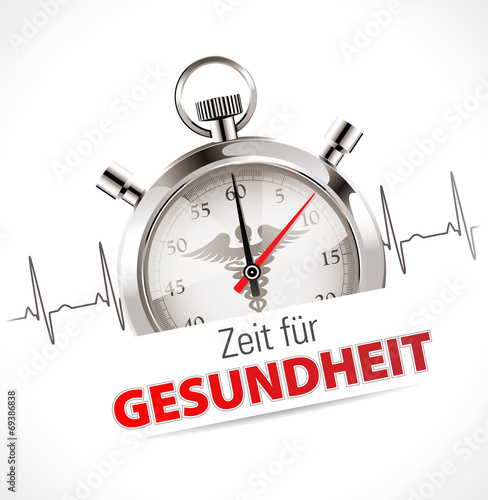 Stoppuhr - Zeit für Gesundheit
