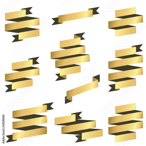 collection gold banners