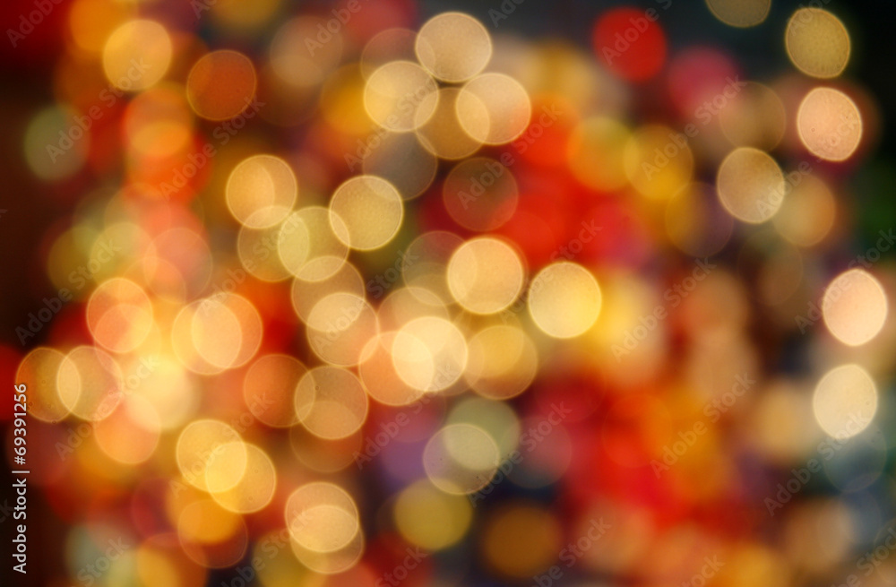 Obraz premium Multicolored defocused bokeh lights background