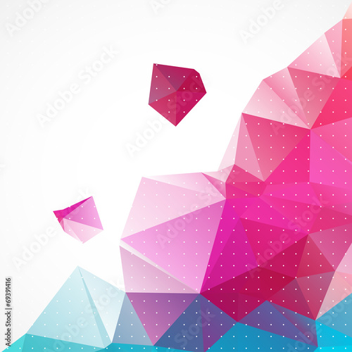 Business abstract triangle corporate background.