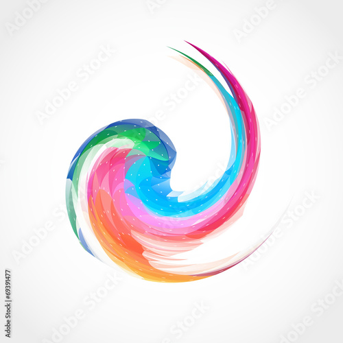 Abstract color swirl background
