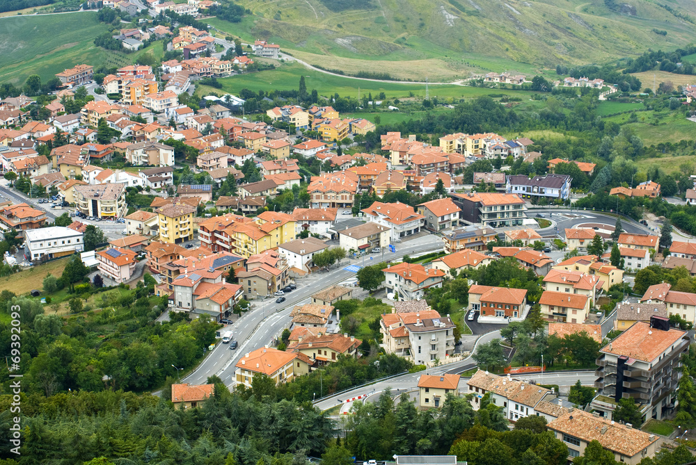 The view from the mountain Titanium, San Marino. The view from the mountain Titanium, San Marino.