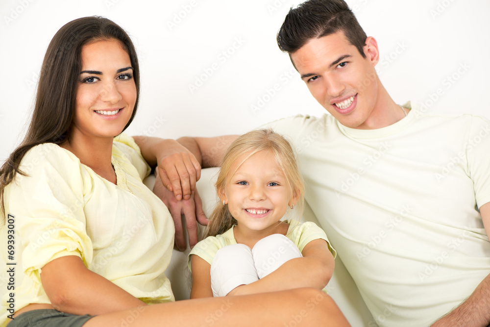 Happy family at home Happy family at home