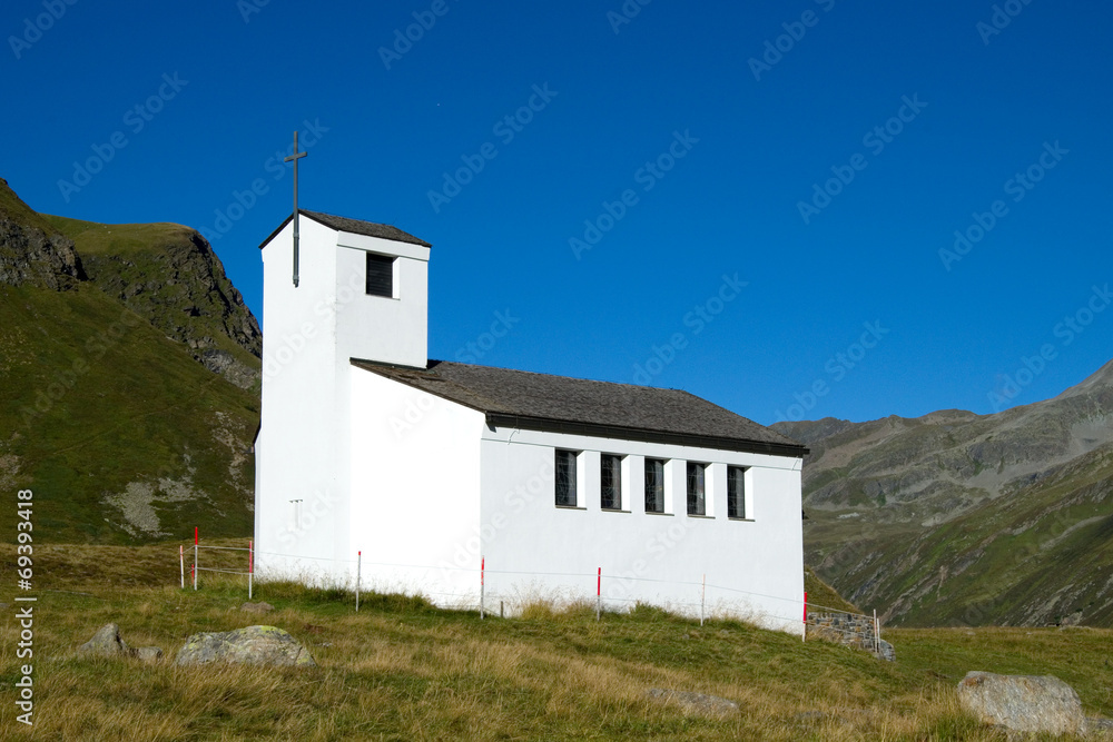 Barbarakapelle auf der Bielerhöhe - Alpen