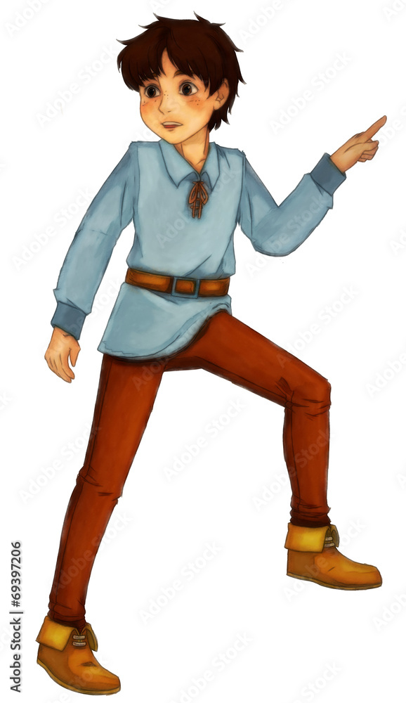 Fairytale cartoon character - illustration for the children Fairytale cartoon character - illustration for the children