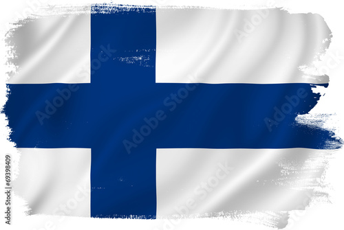 Canvas Print Finland flag