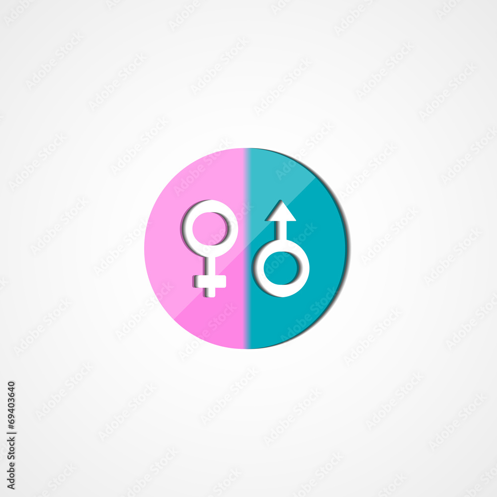 Male and female gender web icon Male and female gender web icon