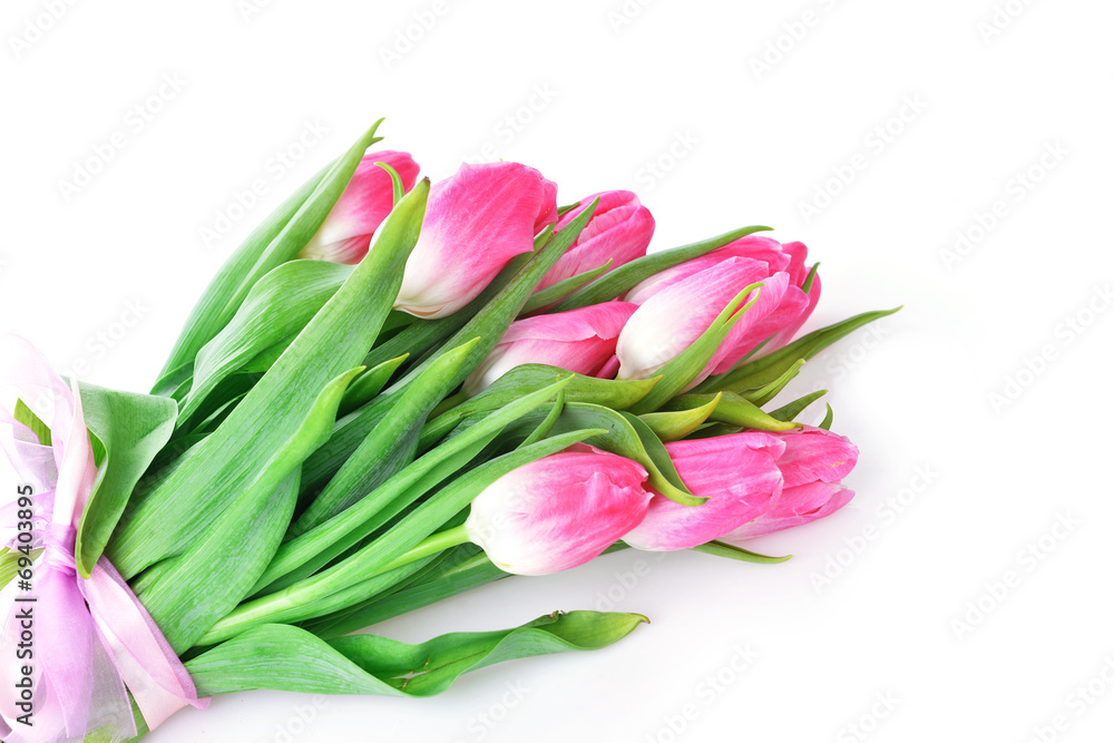 bouquet of pink tulips bouquet of pink tulips