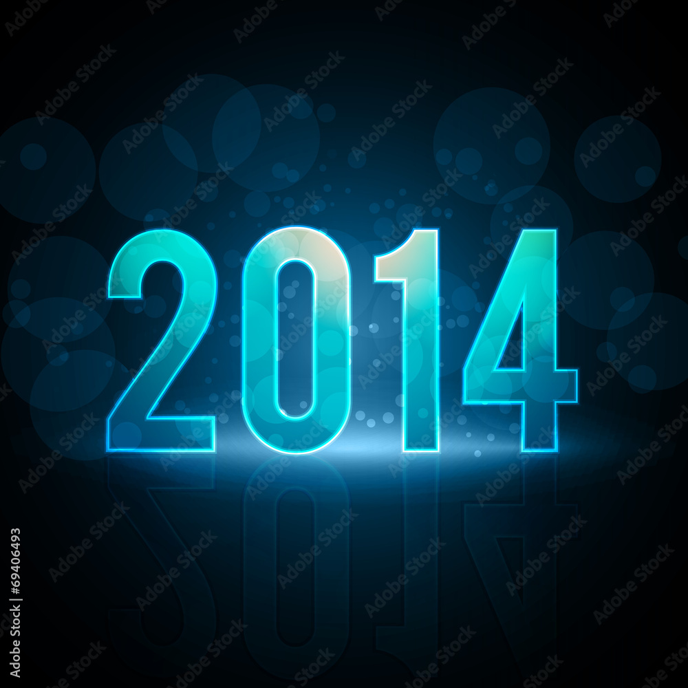 Happy New Year 2014 Message Neon Background | EPS10 Vector Illustration Happy New Year 2014 Message Neon Background | EPS10 Vector Illustration