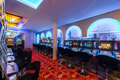 Картината върху платно Casino interior