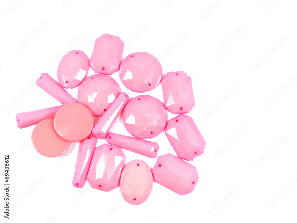 Fototapeta premium Collection of Pink Bead