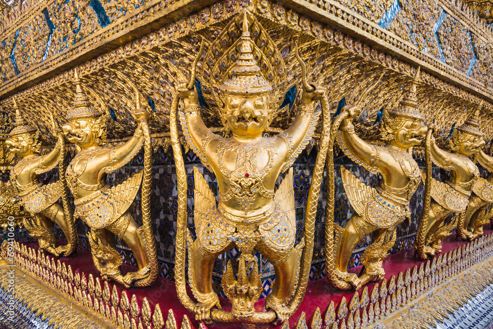 Golden Garuda of Wat Phra Kaew at Bangkok, thailand