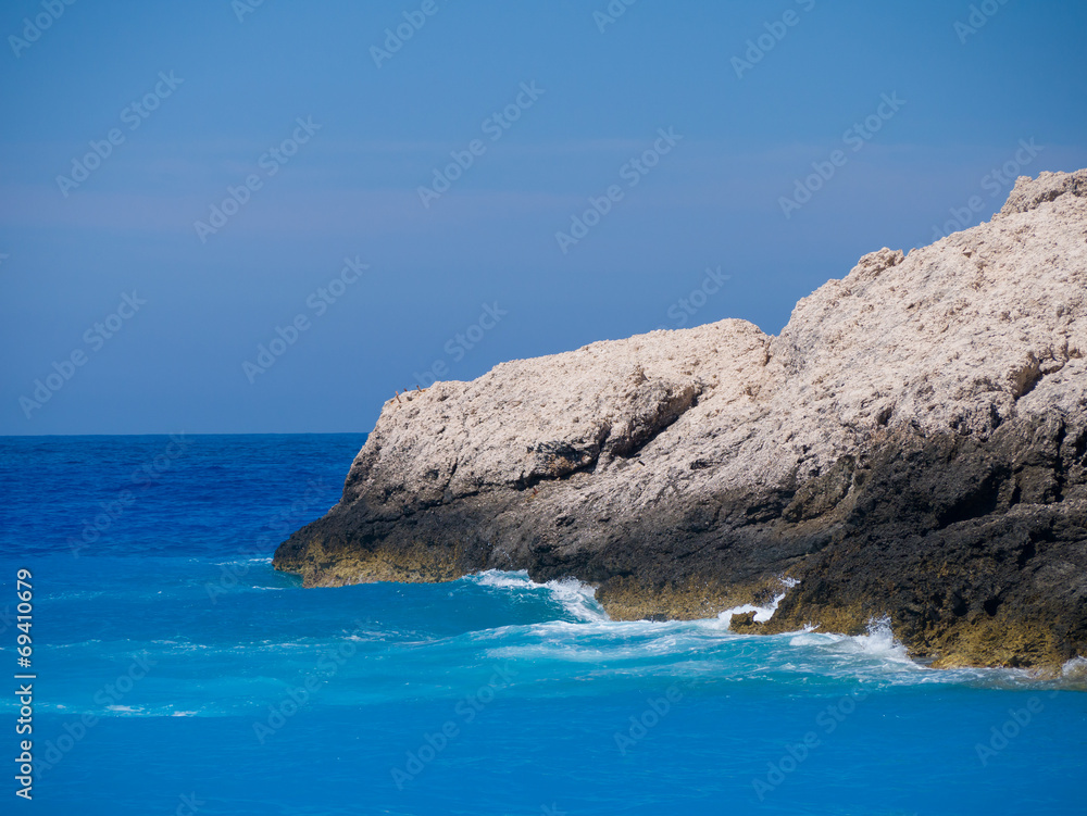 Naklejka premium Porto Katsiki beach at Lefkada island