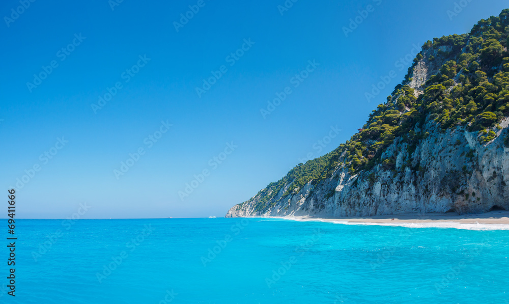 Fototapeta premium Egremni beach (Lefkada,Greece)