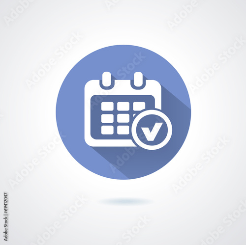 vector marks calendar icon on white background