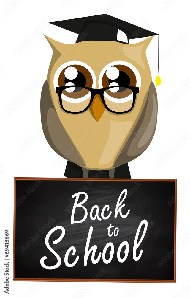 Back to school owl