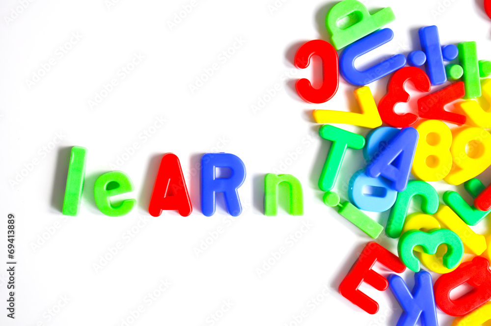 Education word from magnetic letters Education word from magnetic letters