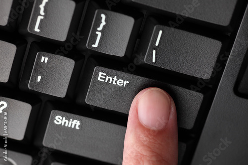 Vászonkép Press Enter key