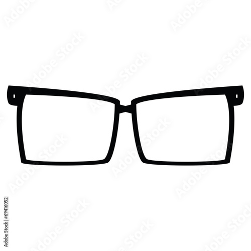 icon glasses on a white background