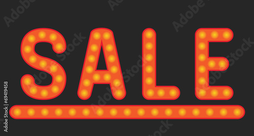 Inscription sale of lamps.