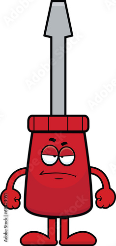 Cartoon Screwdriver Grumpy