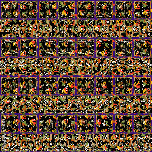 Seamless patterned frame  background 