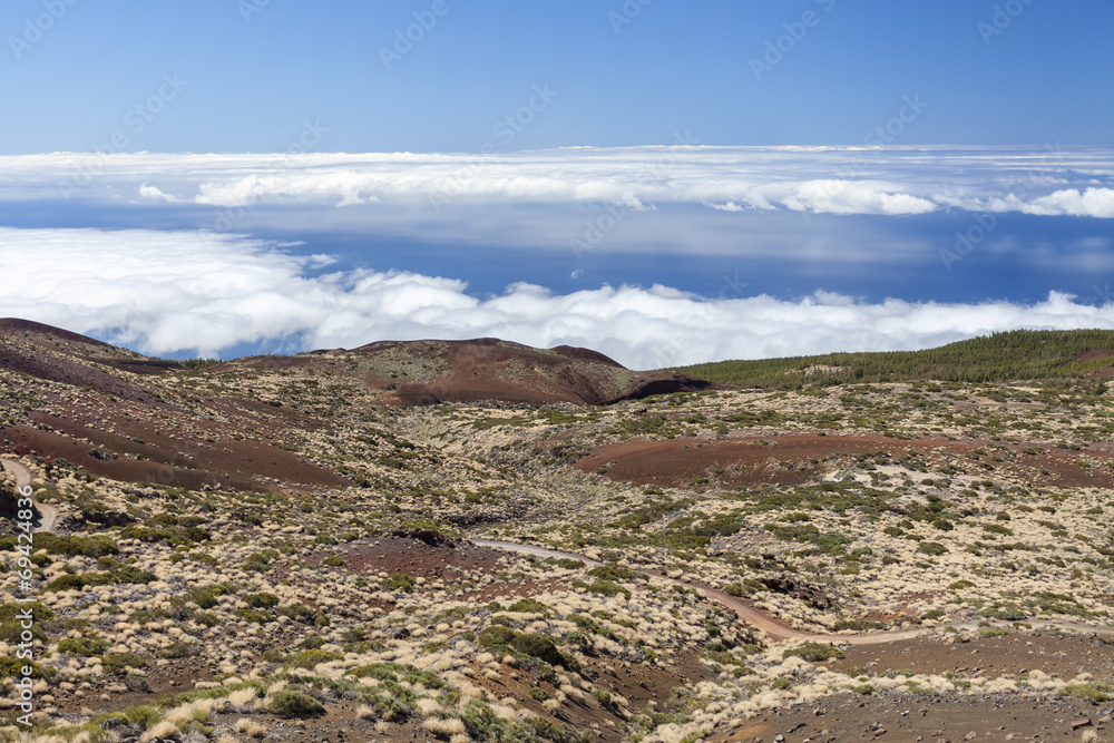 View of the coast of Tenerife. The Canary Islands. Spain.