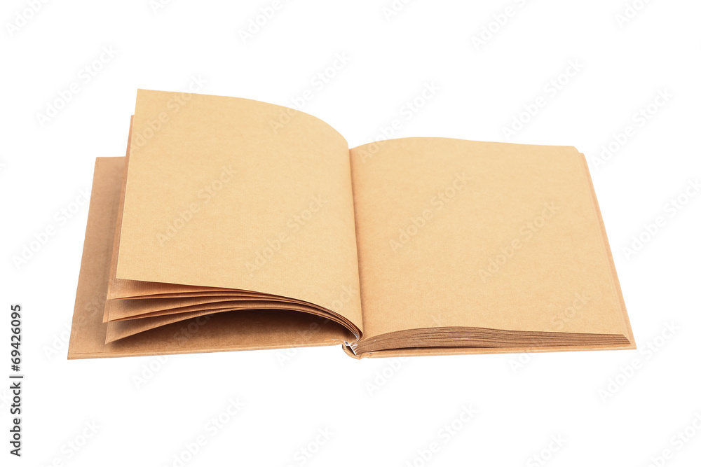brown book isolated on white background brown book isolated on white background