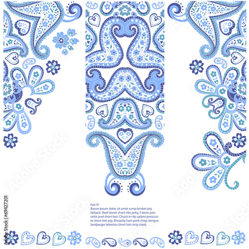 Set of banners with ethnic decorative ornament