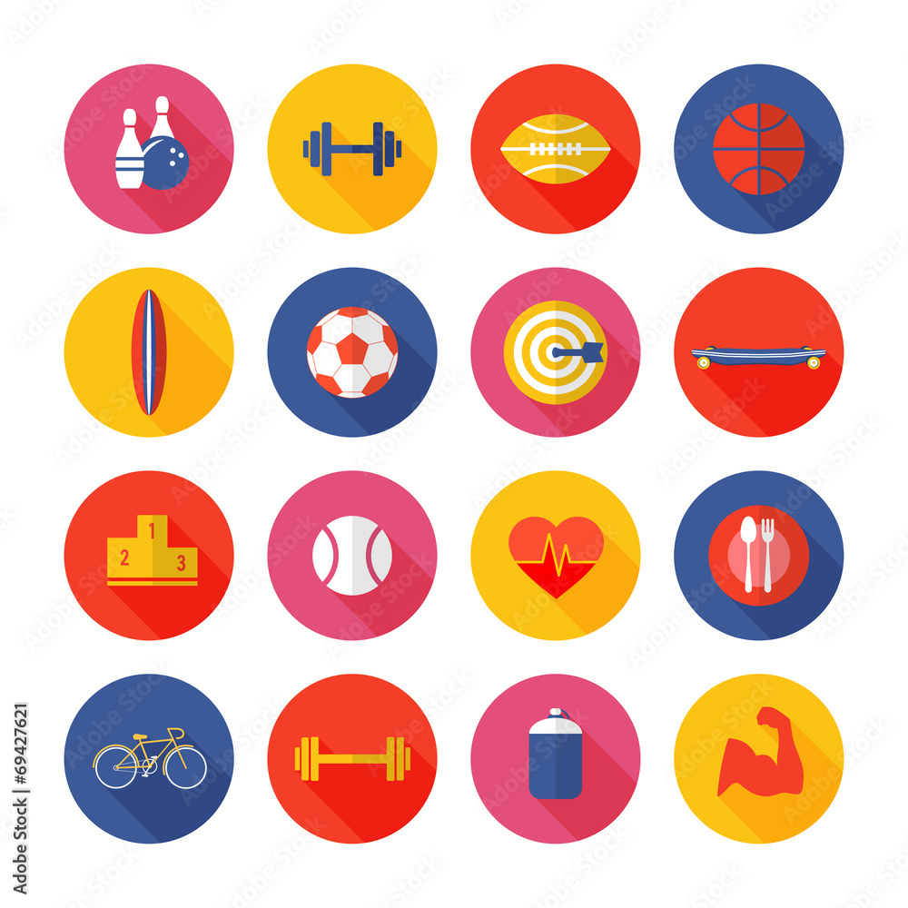 Set of sport icons. Set of sport icons.