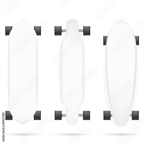 Vector mock-up for longboards