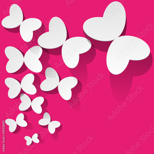 Schmetterlinge pink