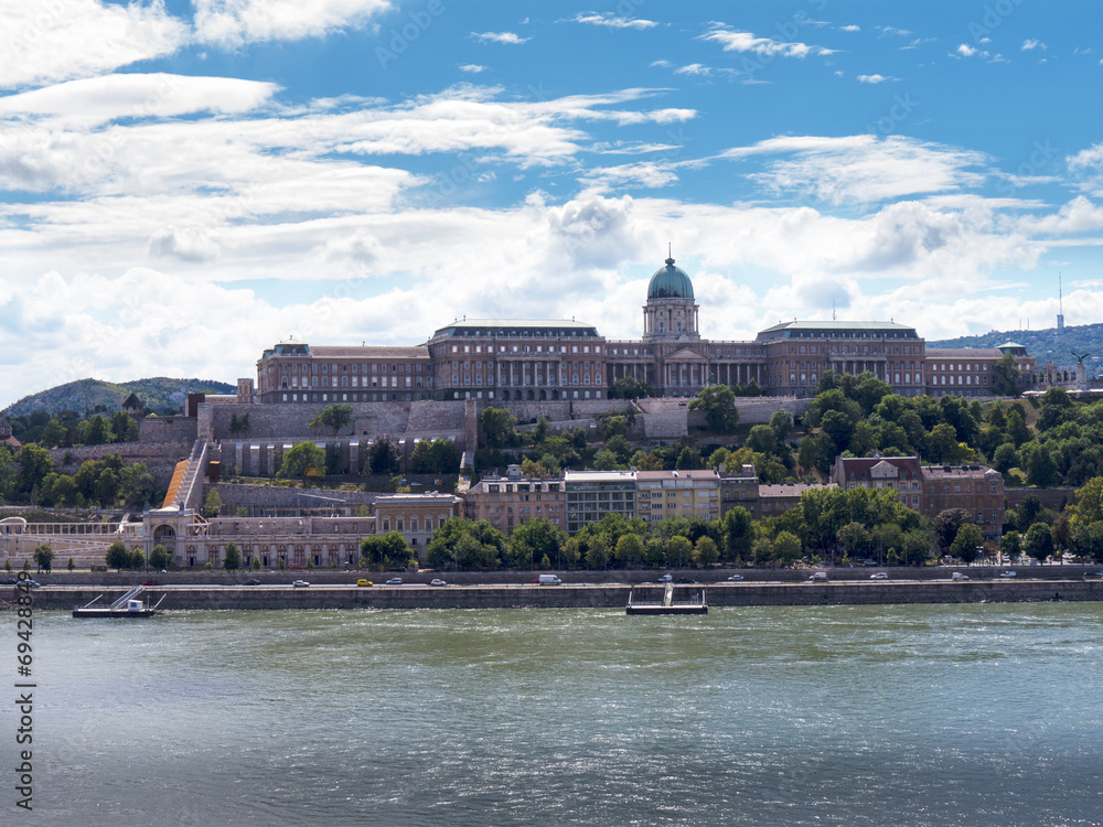 The Royal Palace or Castle in Budapest Hungary