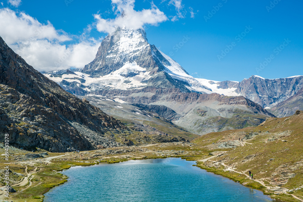 Matterhorn peak, Zermatt, Switzerland - obrazy, fototapety, plakaty 