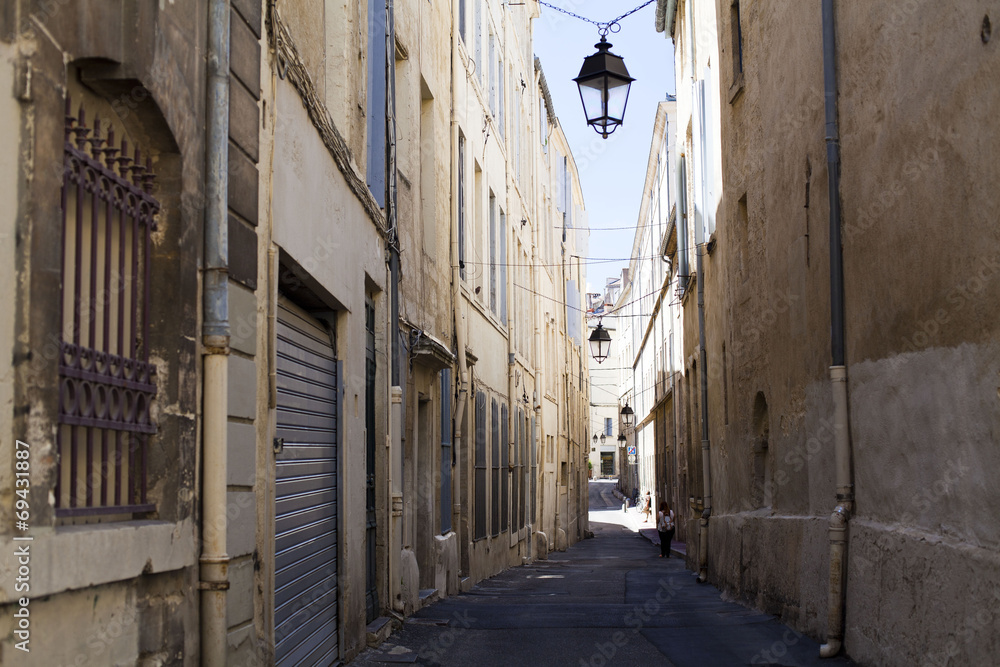 Street in the city of Montpellier Street in the city of Montpellier