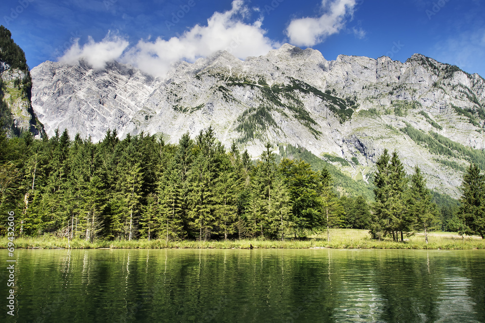 Koenigssee and Watzmann Koenigssee and Watzmann