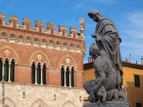 Piazza Dante in Grosseto, Italy. photo