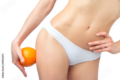 Hip legs abdomen and orange in hand cellulite liposuction