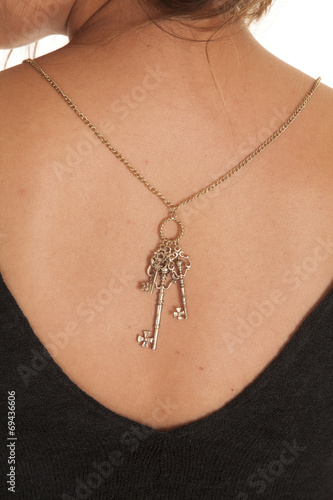 back key necklace