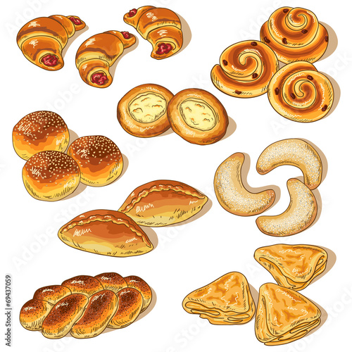 Variety of bakery