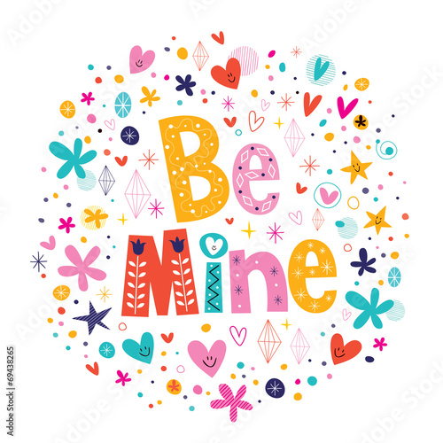 Be mine Valentine's day love card