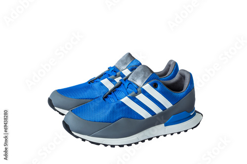 sport shoes for running on white background