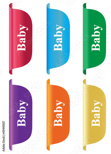 Baby, sign, badge, sticker, label, vertical