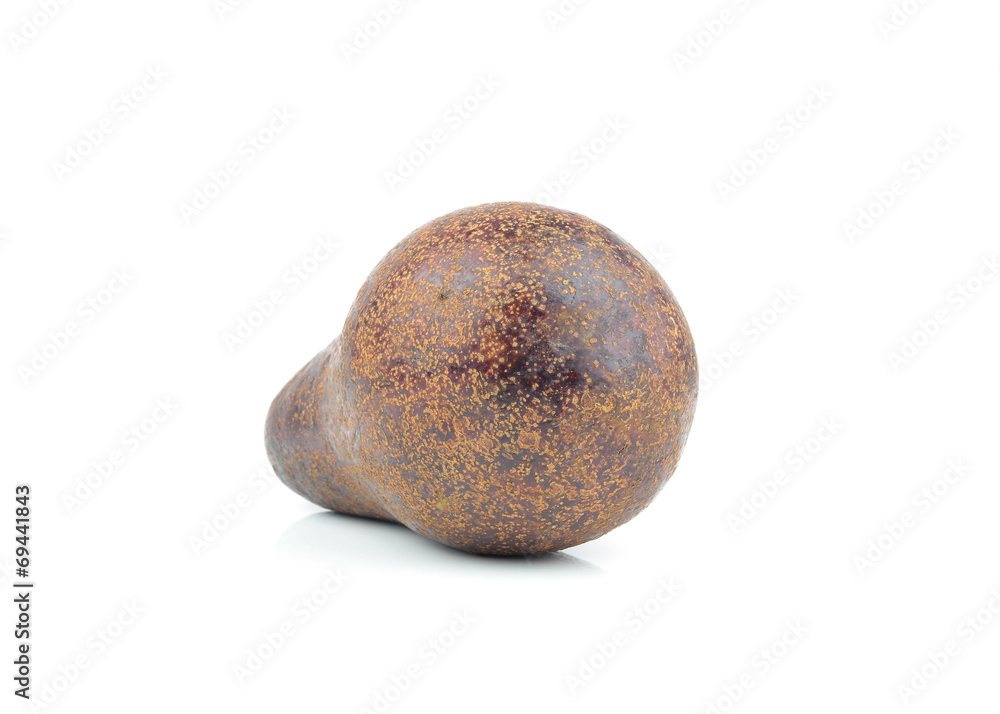 Fototapeta premium Fresh avocado isolated on white