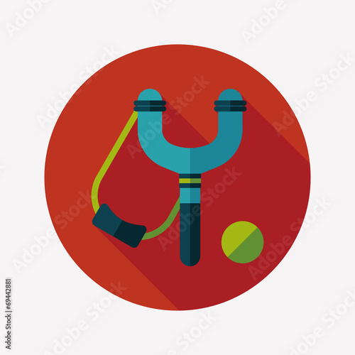slingshot flat icon with long shadow,eps10
