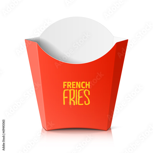 French fries paper box
