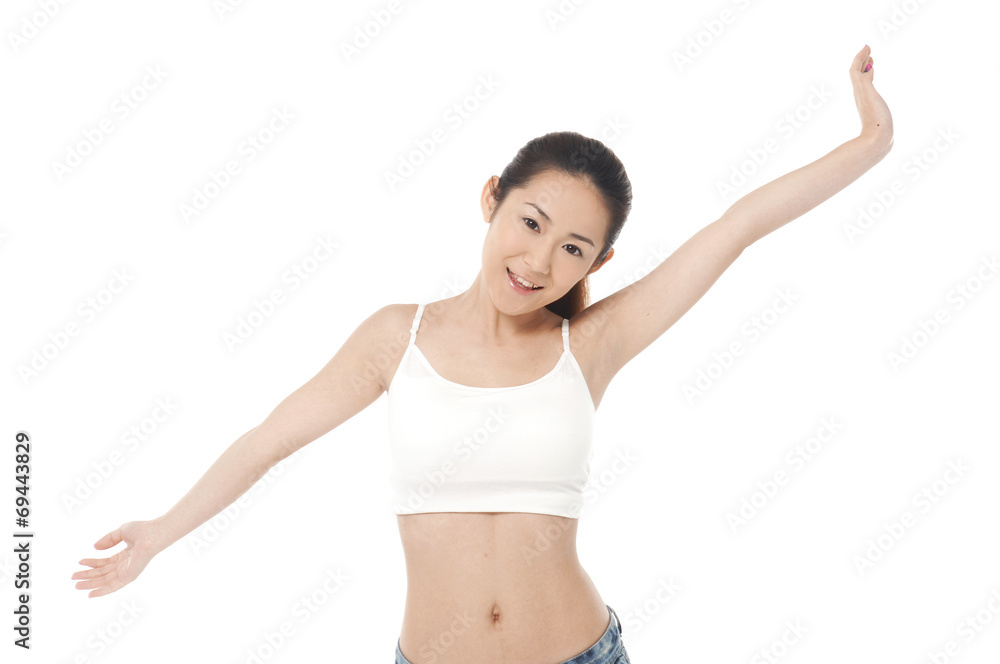 beautiful female figure on white background beautiful female figure on white background