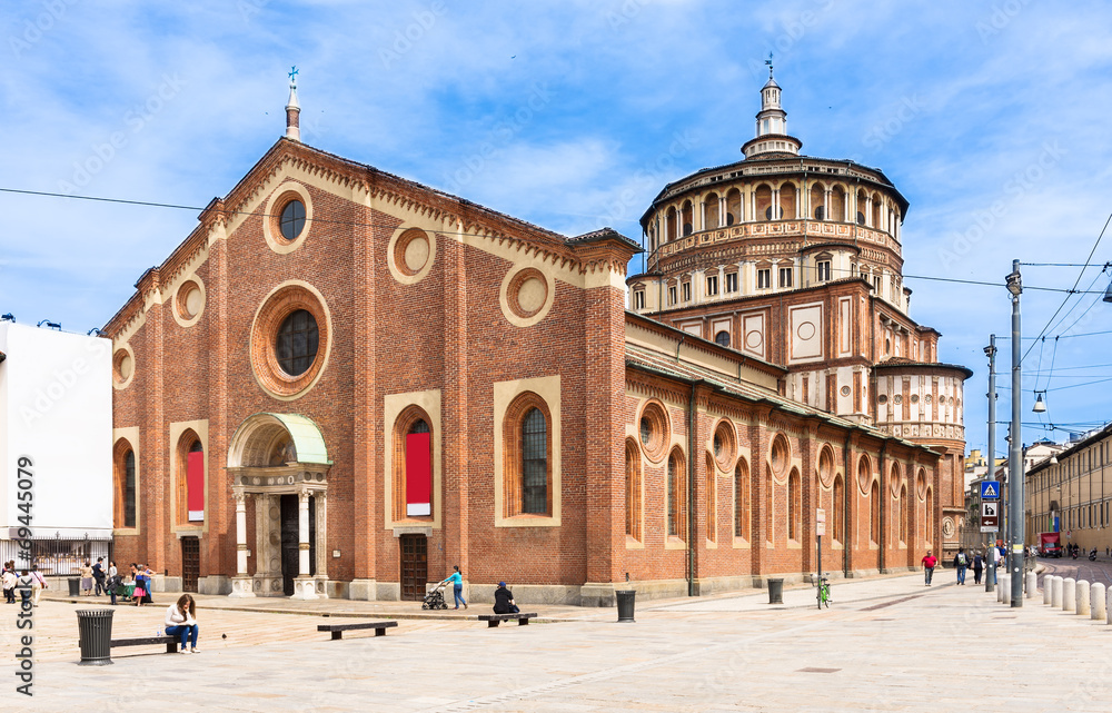 Obraz premium Church of Santa Maria delle Grazie, Milan. Italy